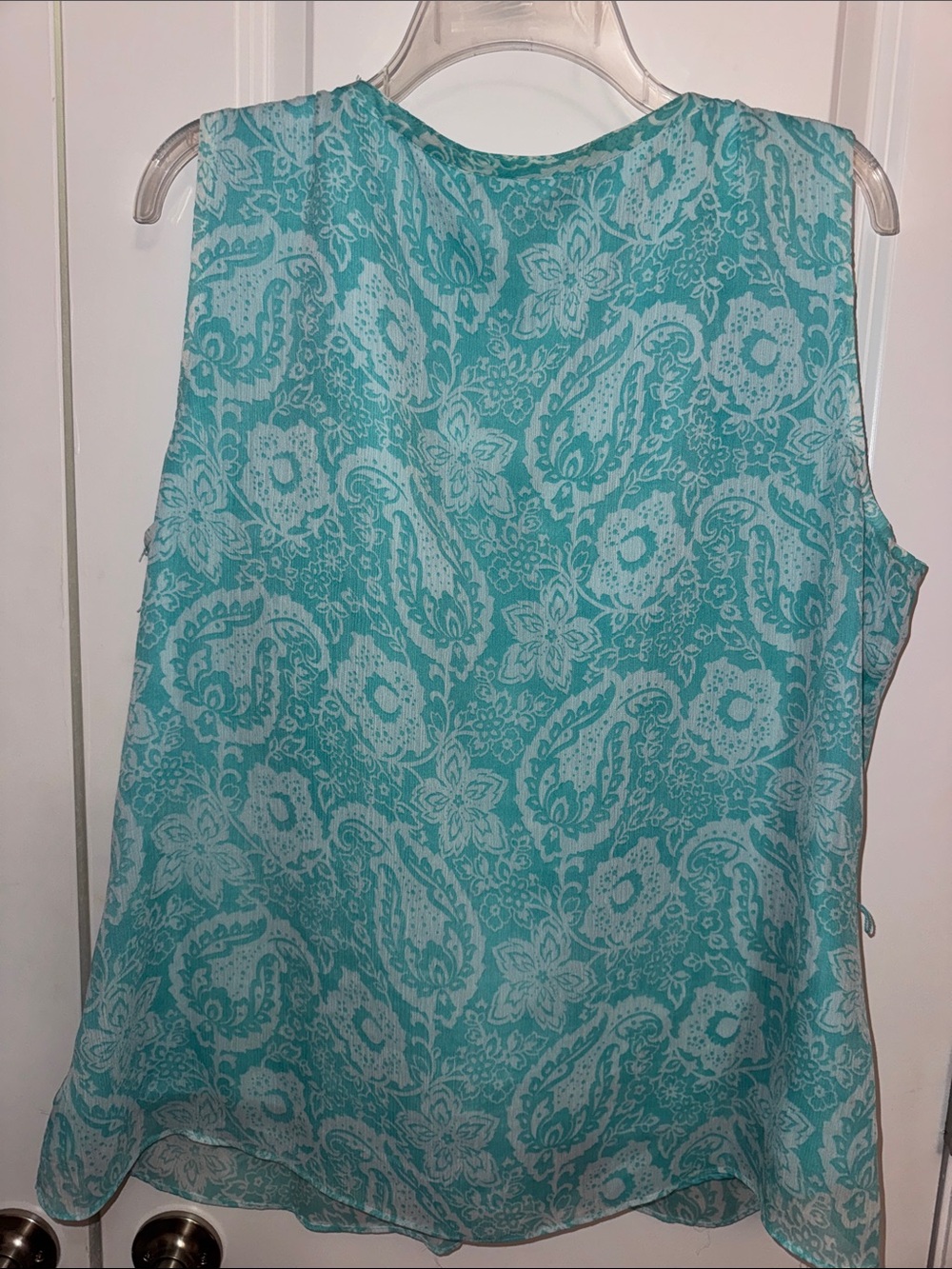 George Teal Paisley Sleeveless Blouse - Picture 3 of 4